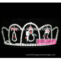 customized crystal hot selling crystal christmas charm tiara